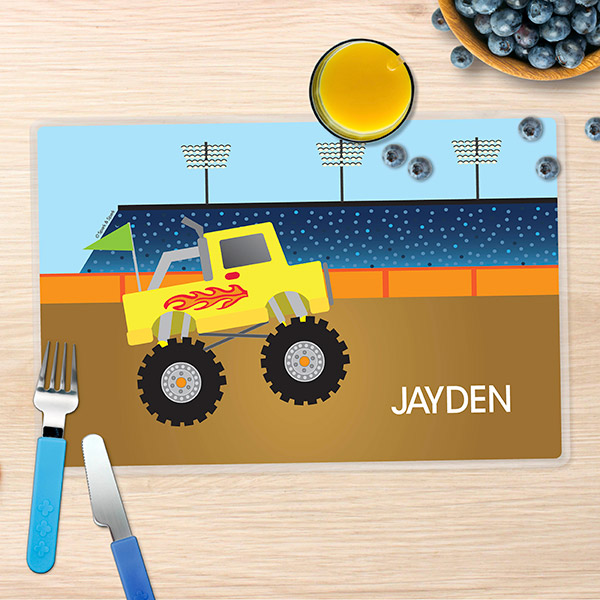 Monster Truck Kids Placemats