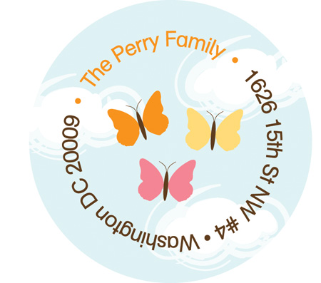 My Cute Giraffe Fun Address Labels