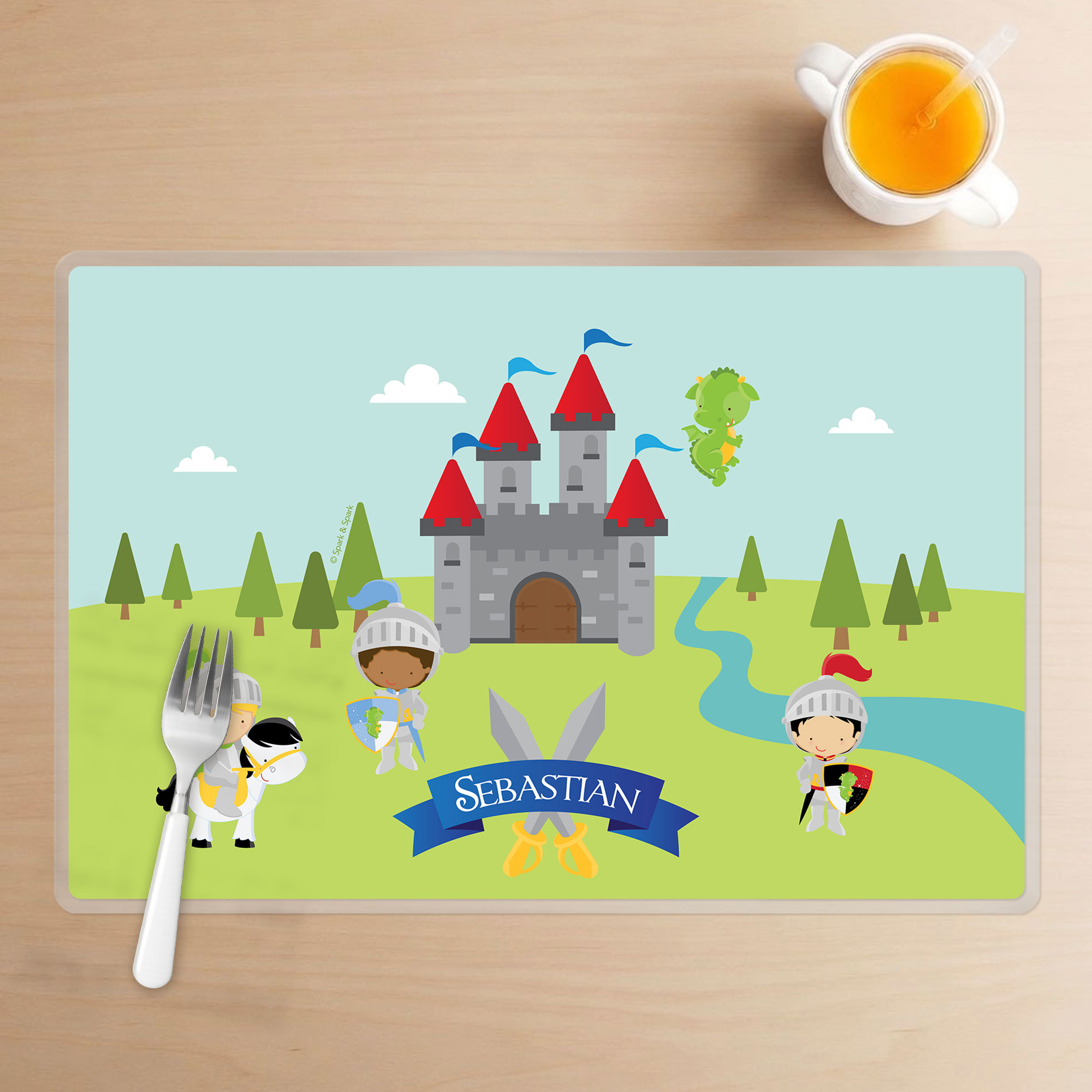 The Three Knights Kids Placemat