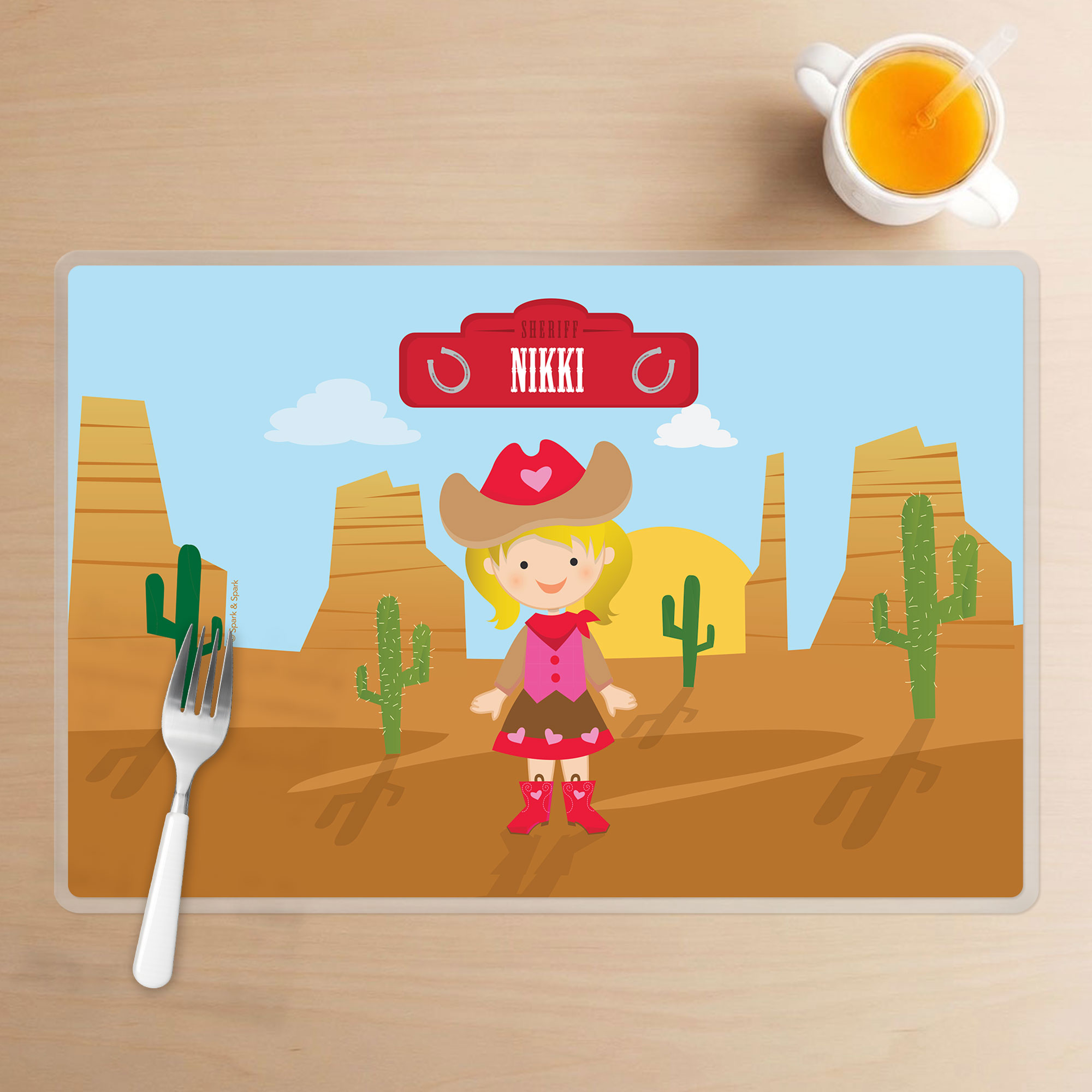 Cowgirl Kids Placemat