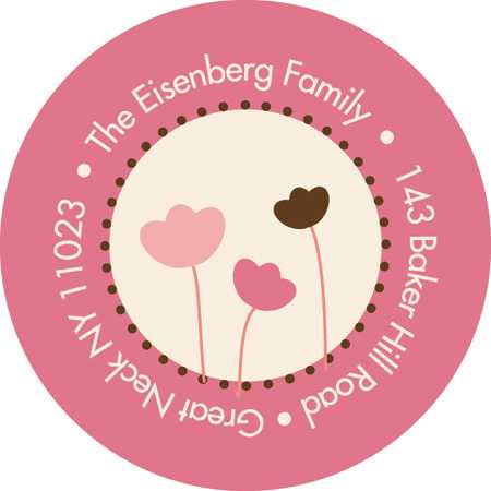 Field Of Tulips Baby Address Labels