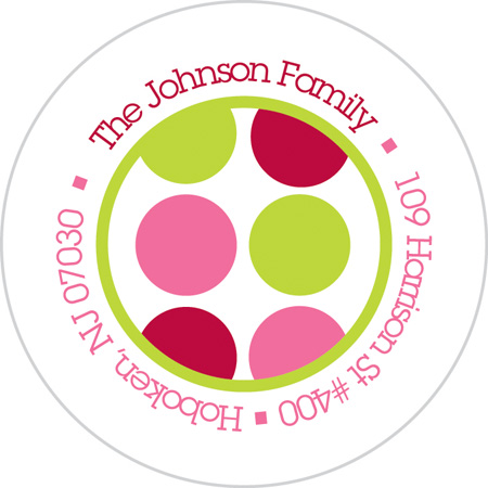 Girly Shirt Pink Cute Address Labels