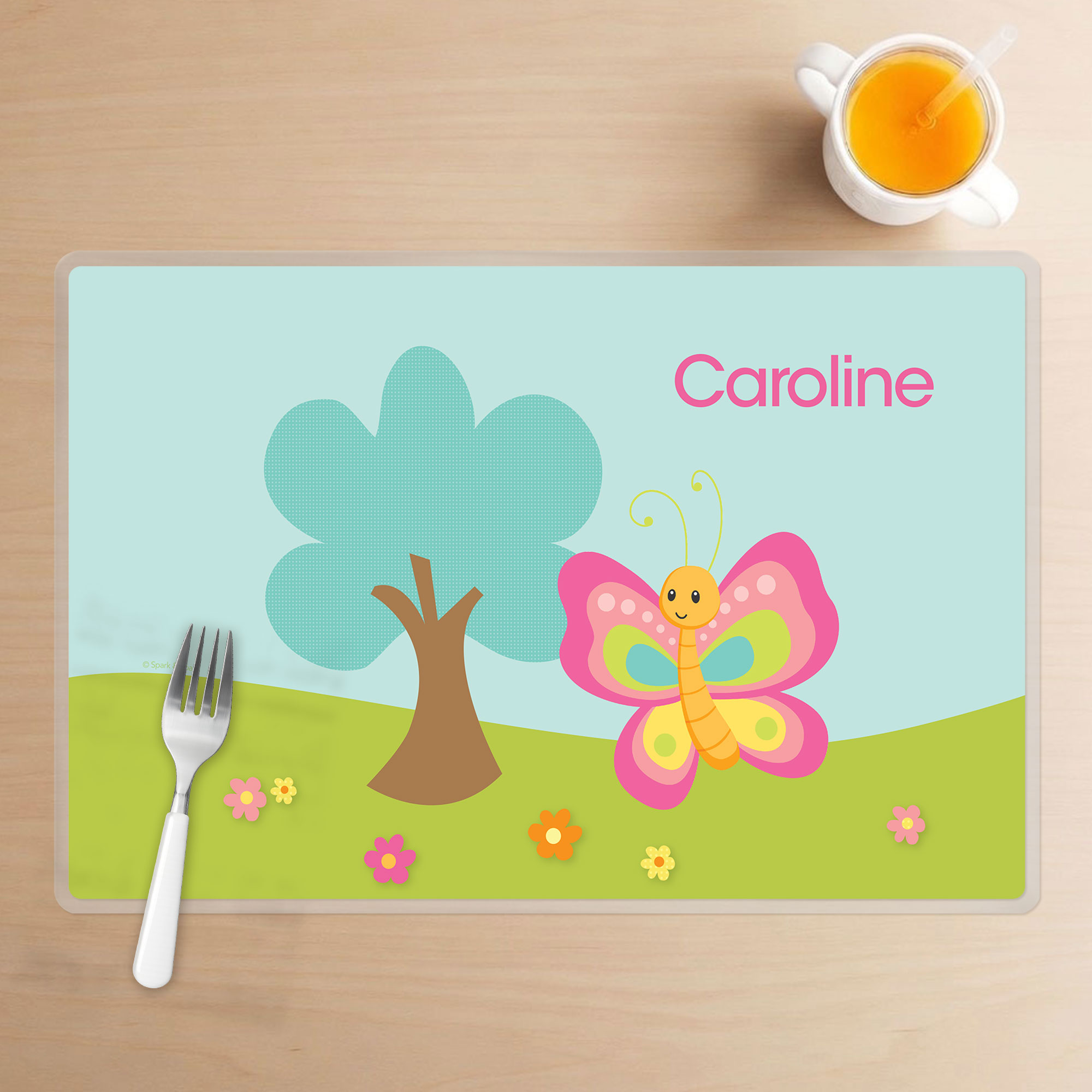 Cute and Sweet Butterfly Kids Placemat