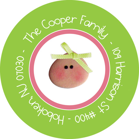 My Baby Face Kids Name Labels