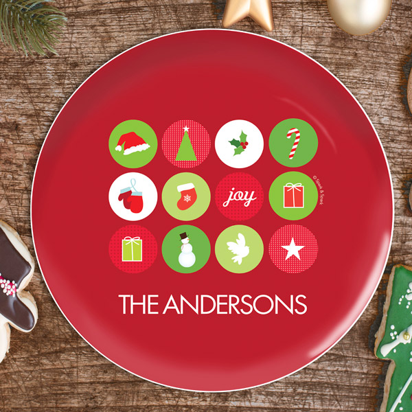 Christmas Symbols Christmas Plate