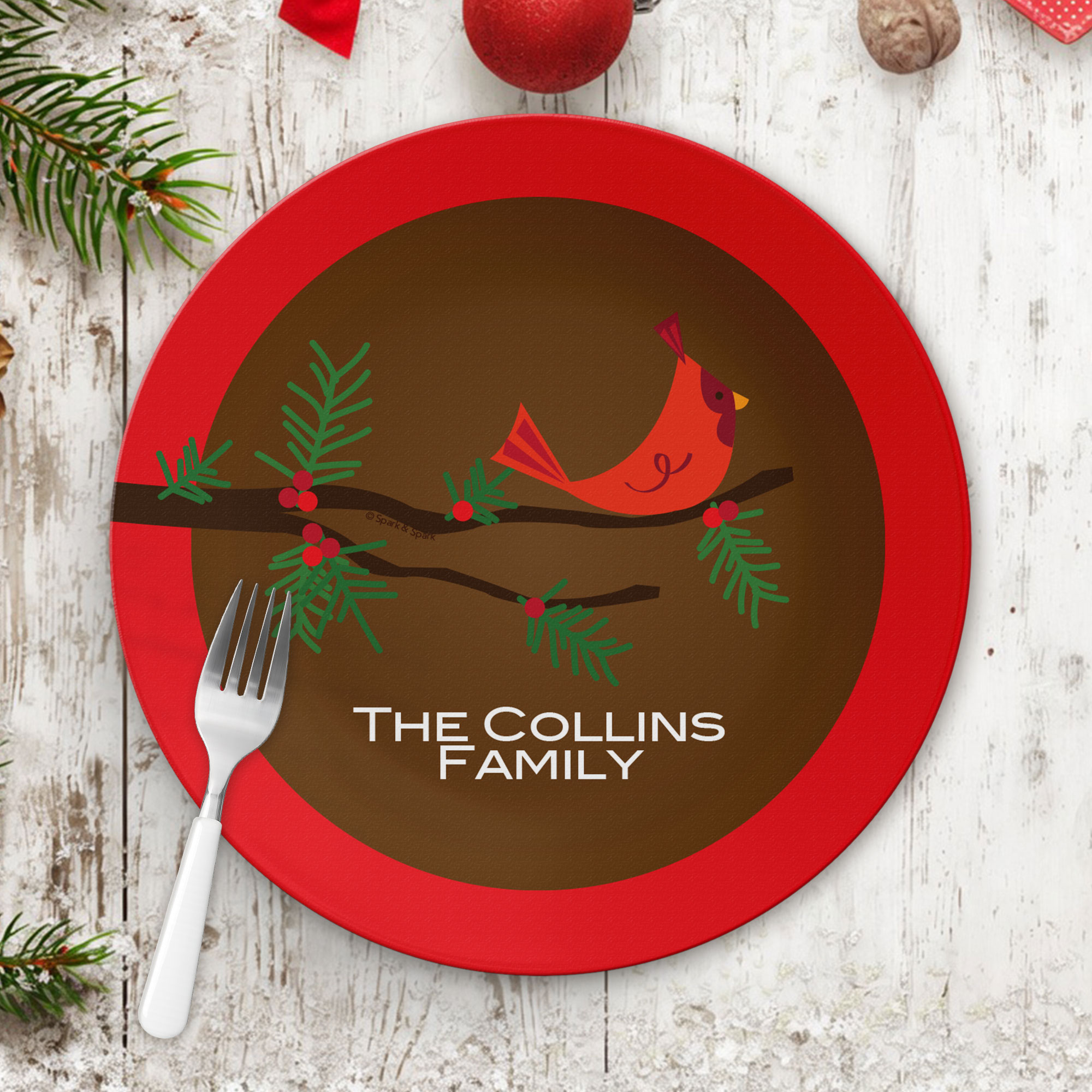 Christmas Branches Christmas Plate
