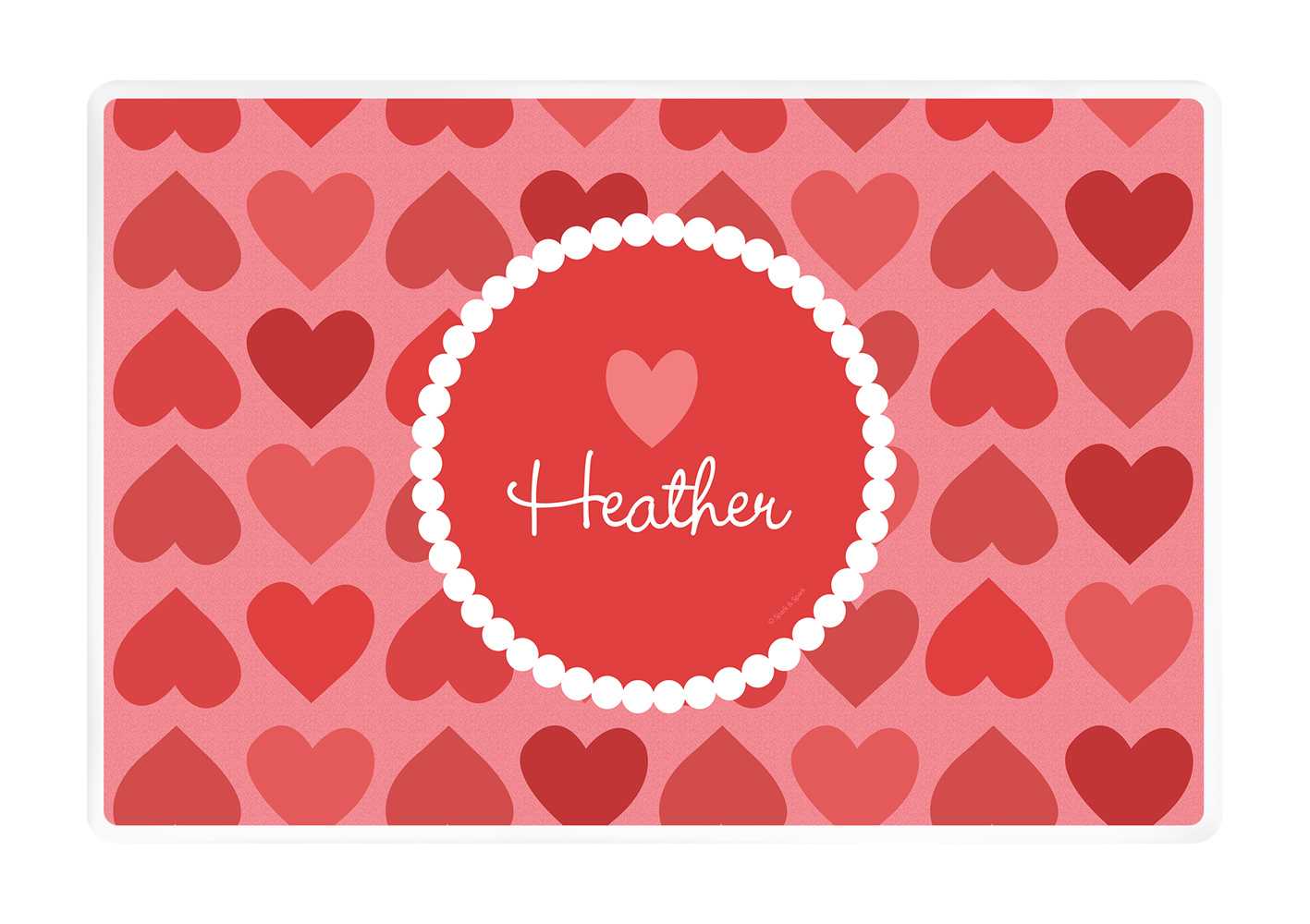 Lovely Hearts Kids Placemat