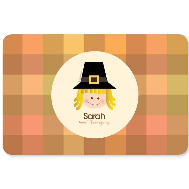 Pilgrim Girl Kids Placemat