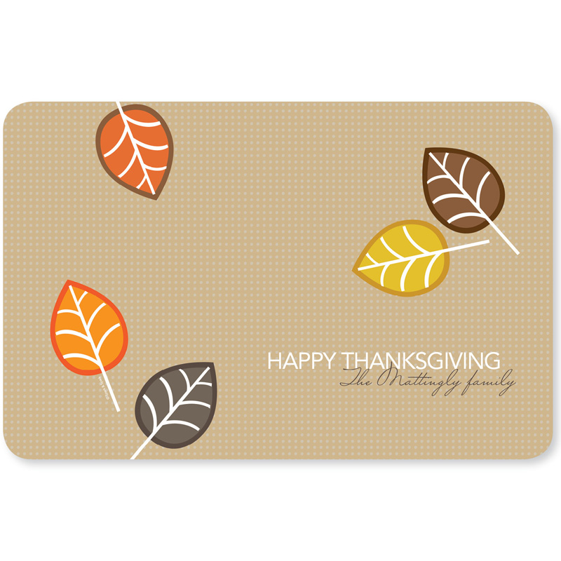 Autumn Leaves Holiday Placemat