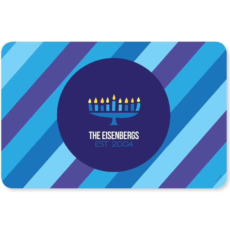 Bright Hanukkah Holiday Placemat