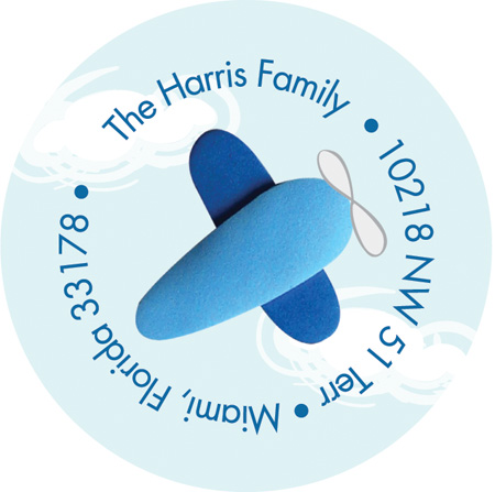 Fun Address Labels Here Comes The Plane