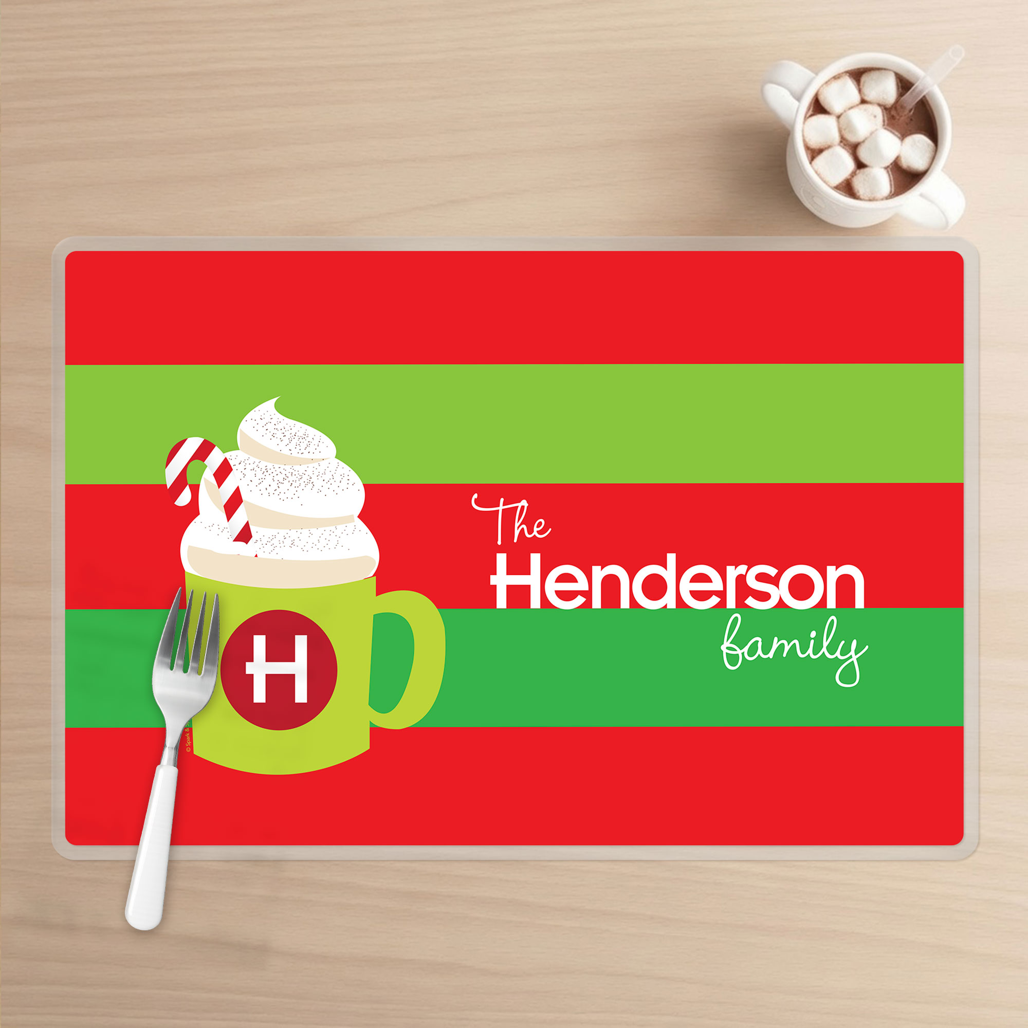 Yummy Hot Cocoa Holiday Placemat