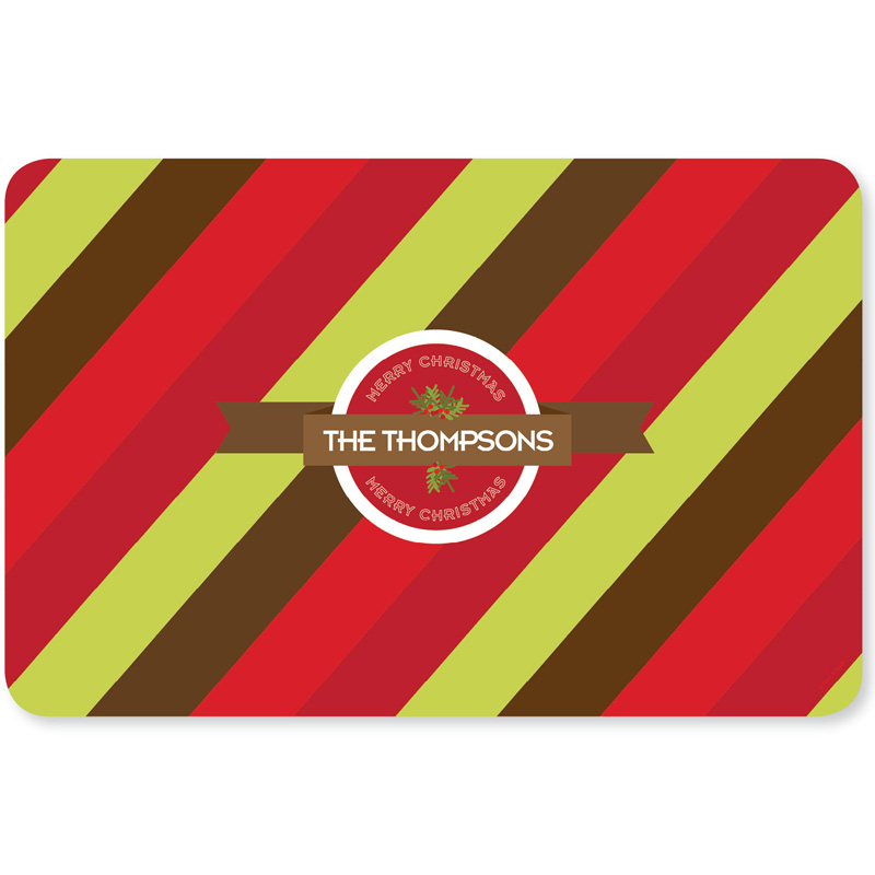 Xmas Bold Lines Holiday Placemat