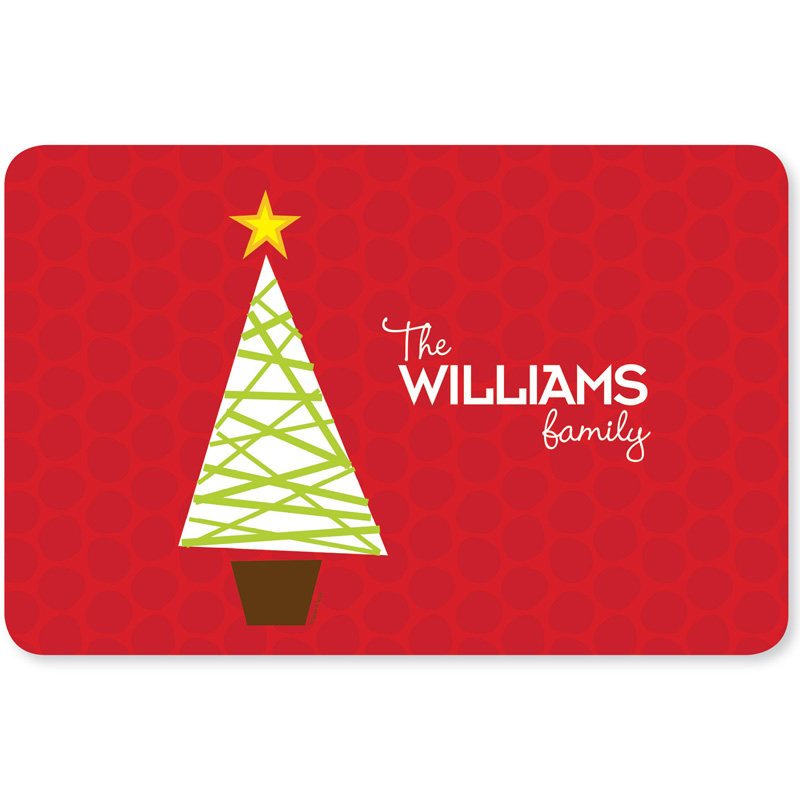 A Modern Kind of Tree Holiday Placemat