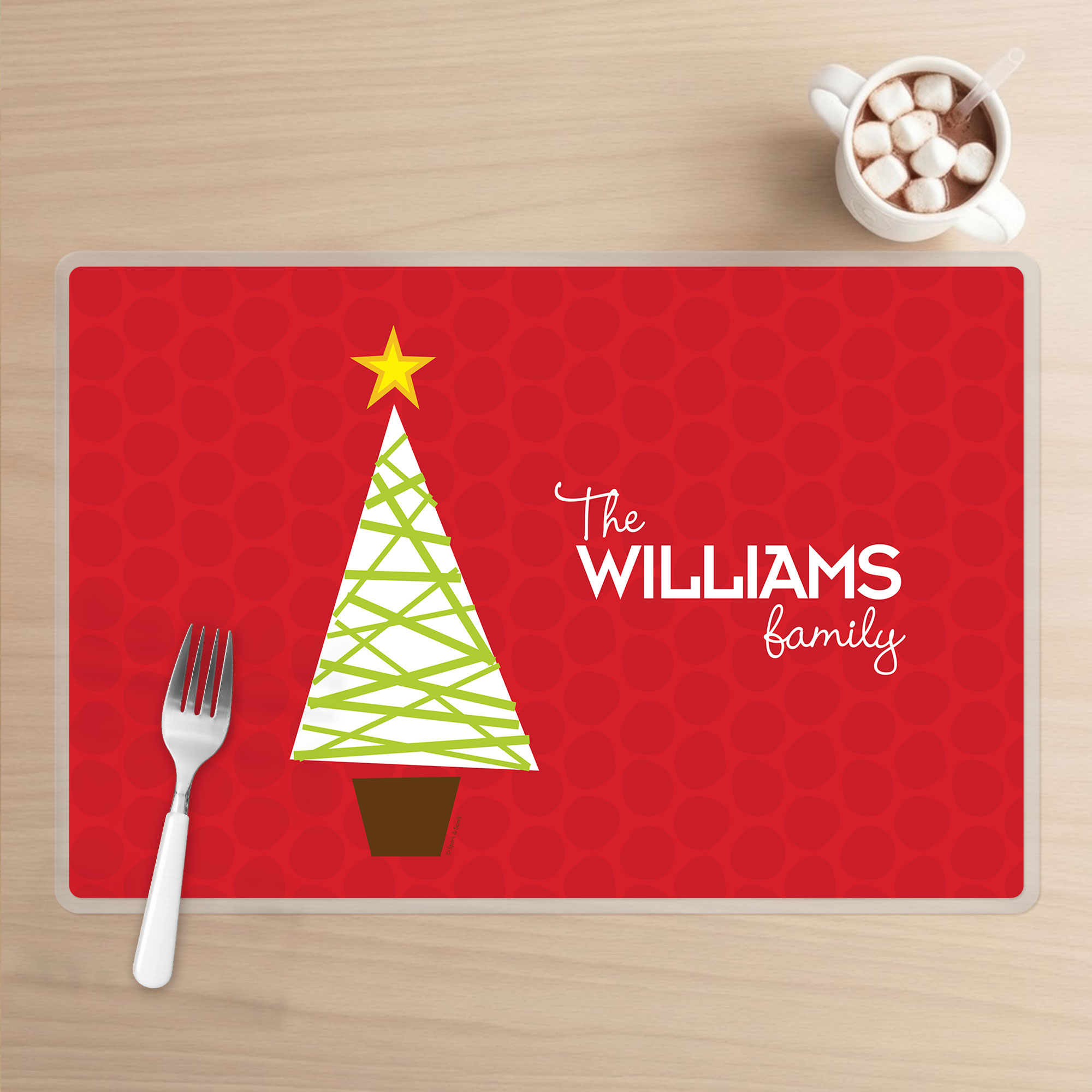 A Modern Kind of Tree Holiday Placemat