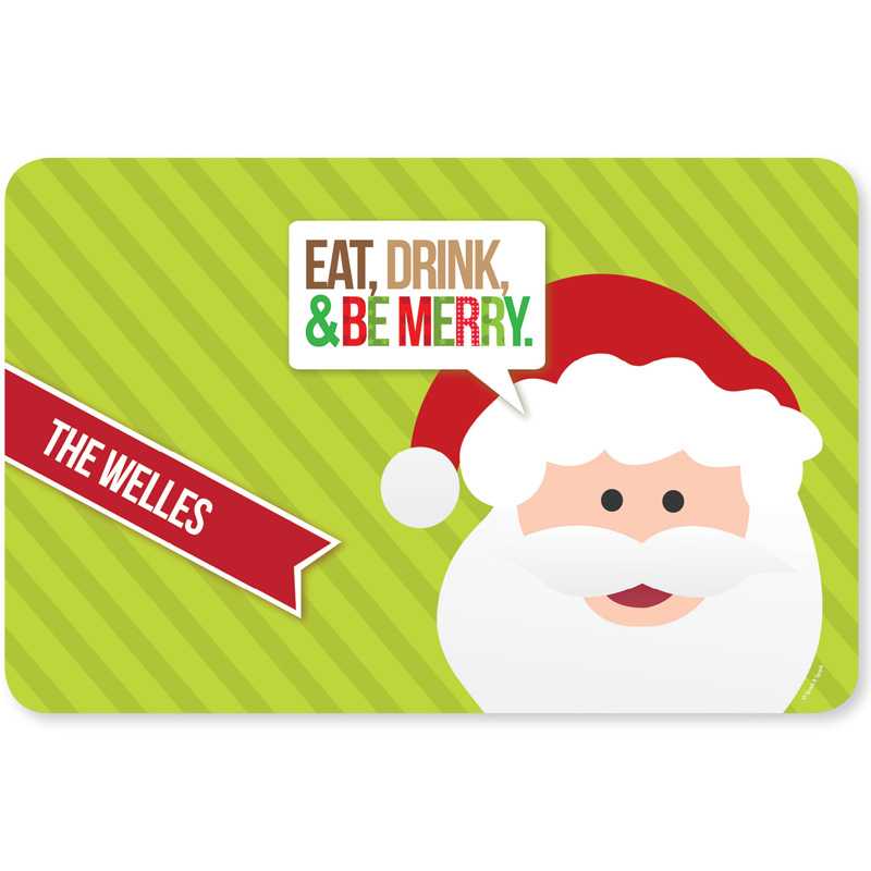 Eat, Drink & Be Merry Holiday Placemat
