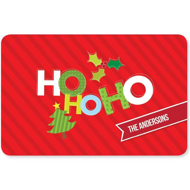 Ho ho ho Xmas is Here Holiday Placemat