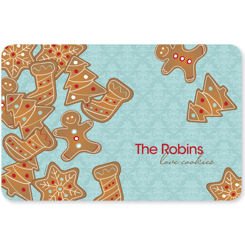 Yummy Xmas Cookies Holiday Placemat