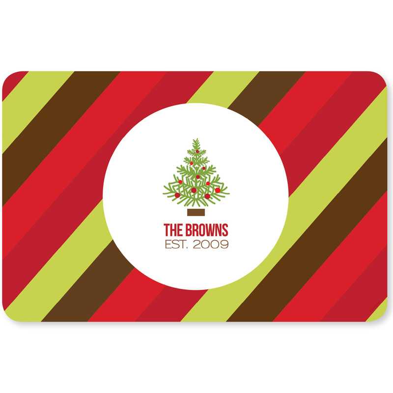 Fancy Xmas Tree Holiday Placemat
