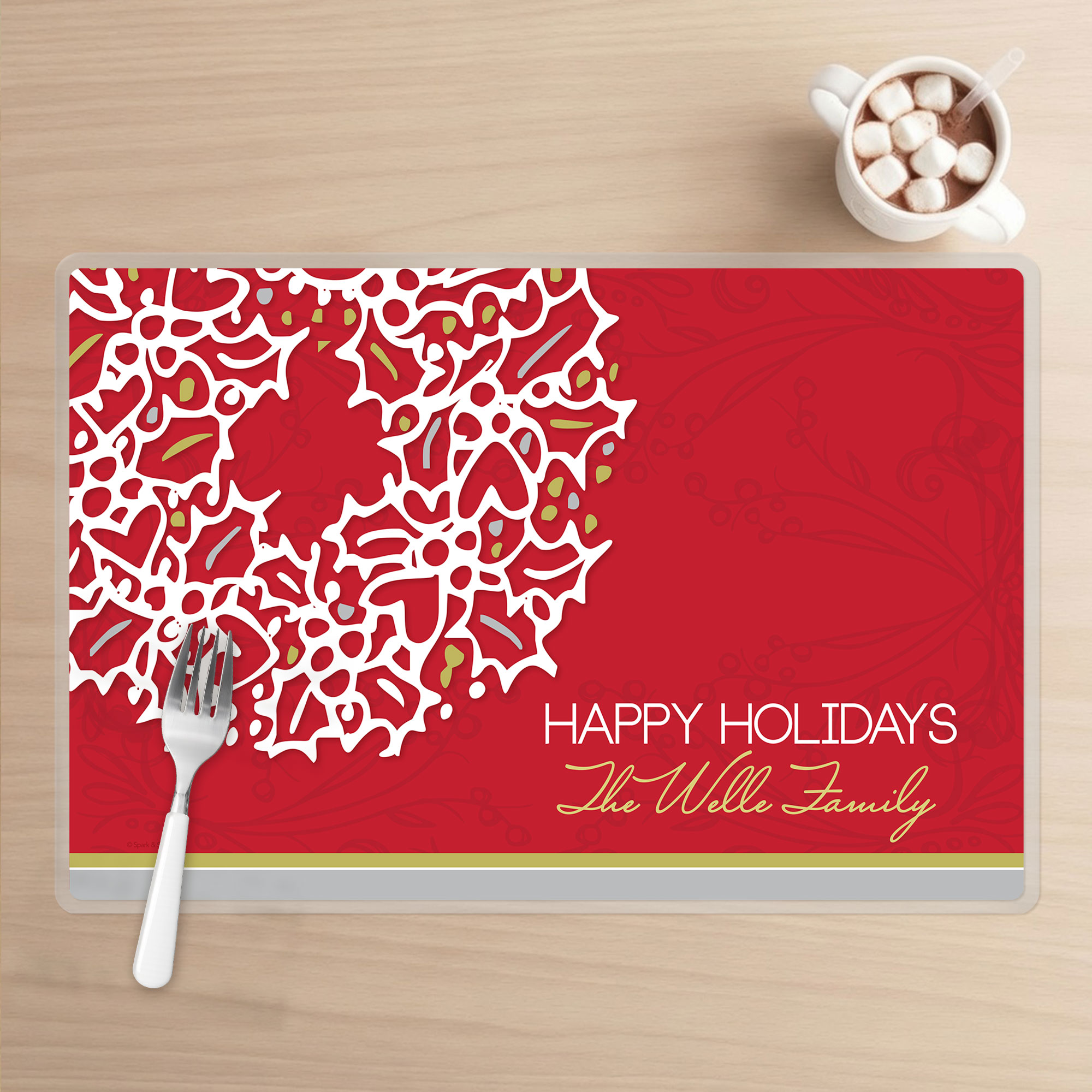 Xmas Elegance Holiday Placemat