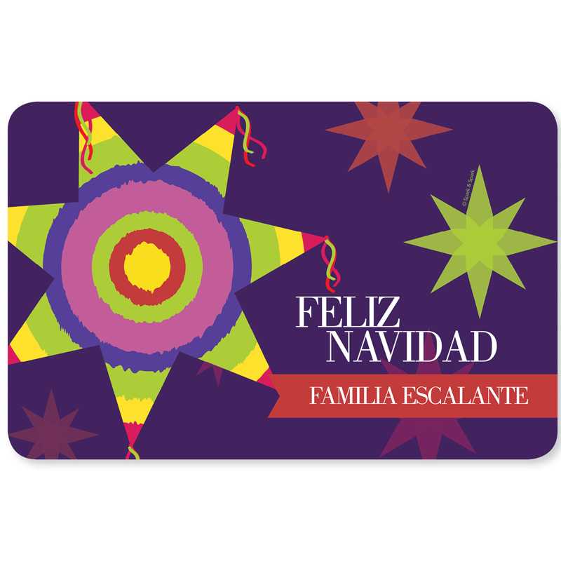 A Coloful Piñata Holiday Placemat