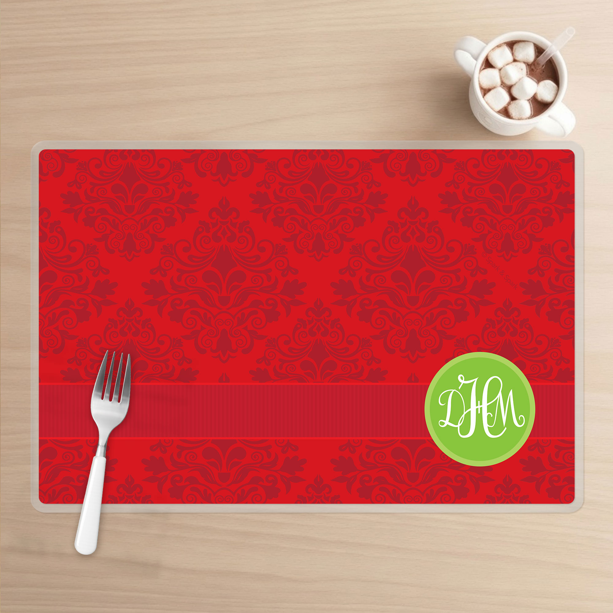 Simply Damask Holiday Placemat