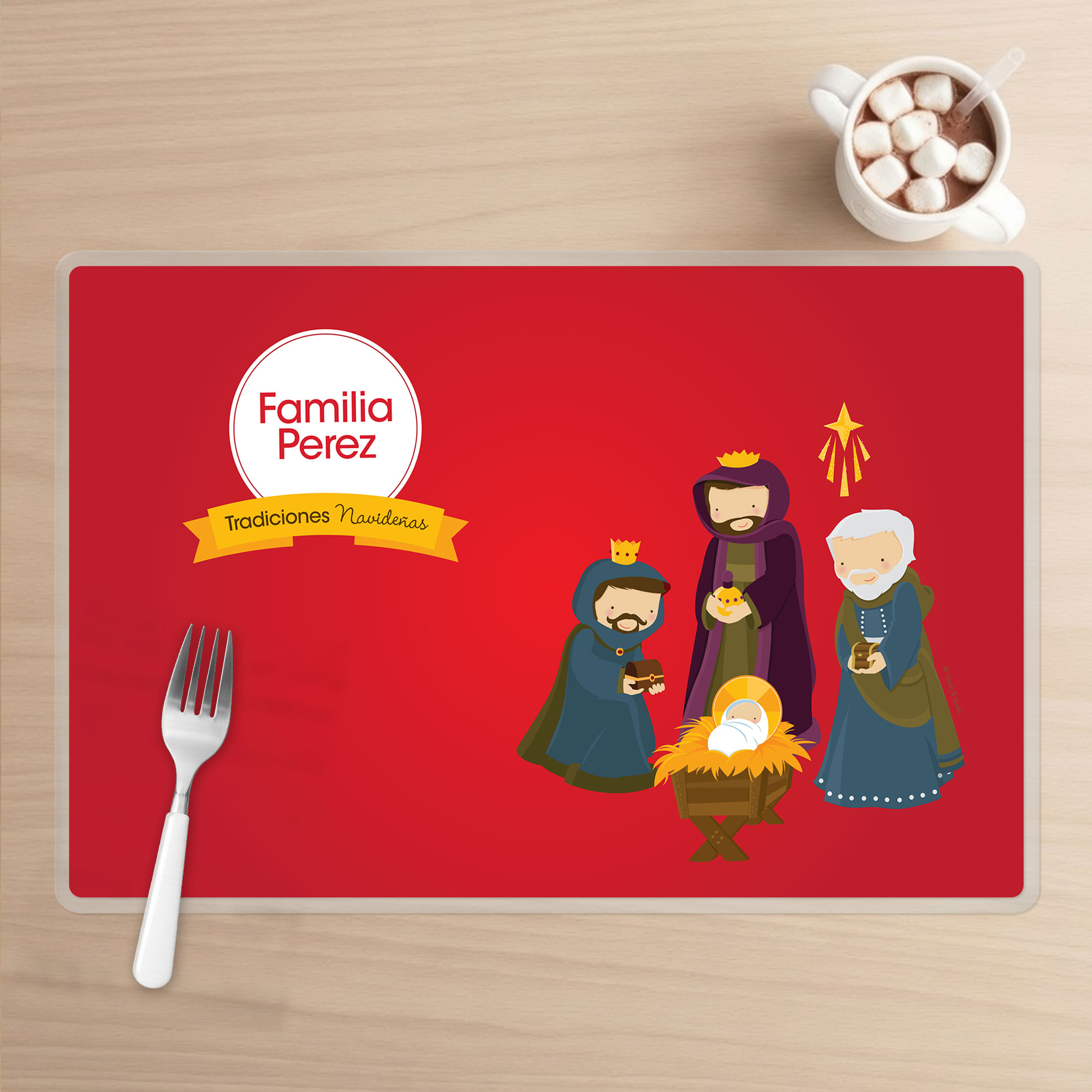 La Tradicion de los Reyes Magos Holiday Placemat