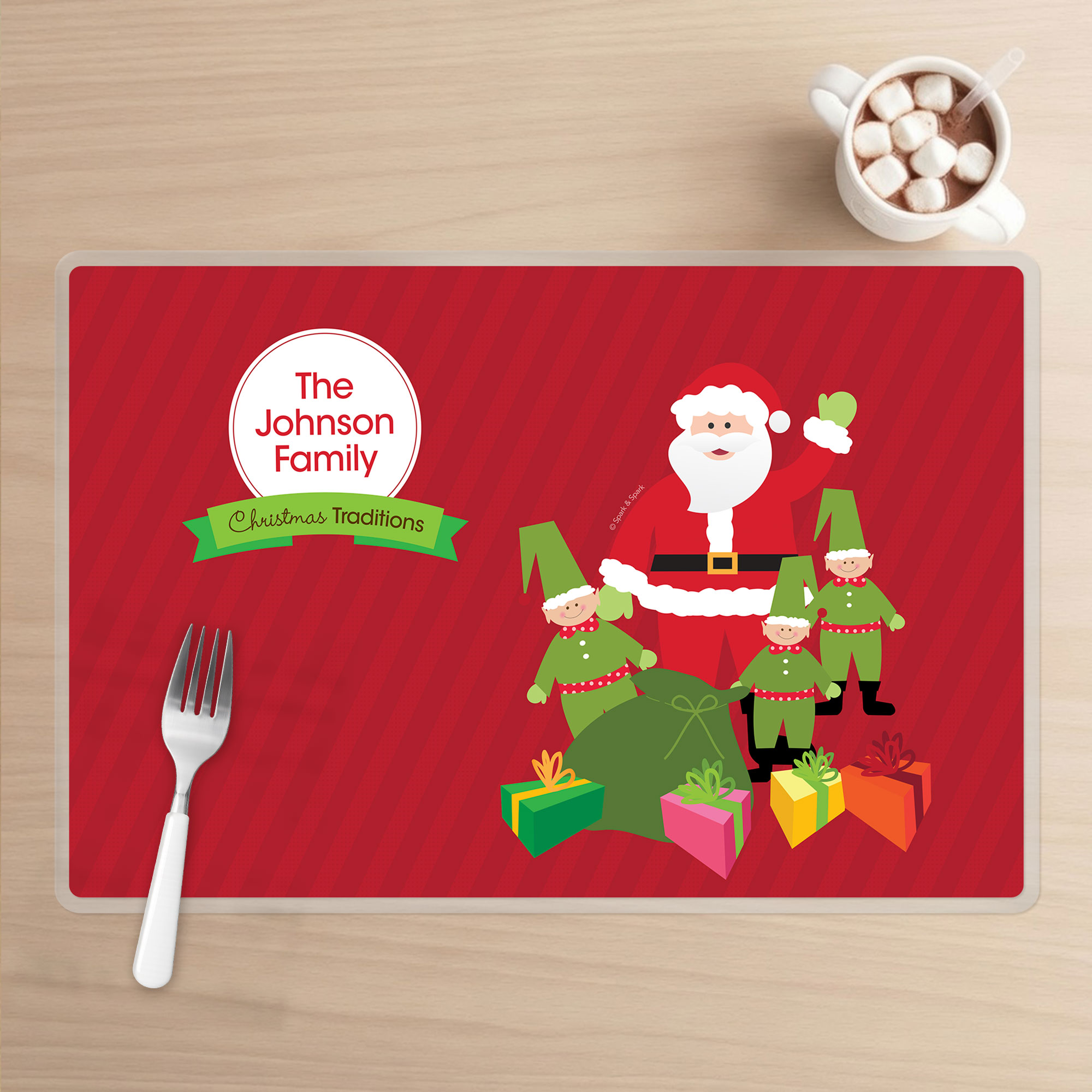 Santa's Tradition Holiday Placemat
