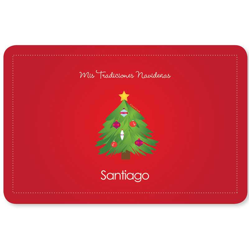 La Tradicion de el Arbol Holiday Placemat