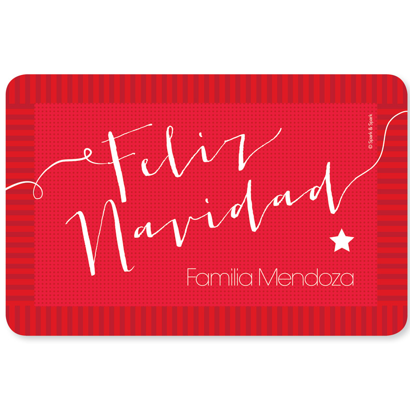 Mensaje de Feliz Navidad Holiday Placemat