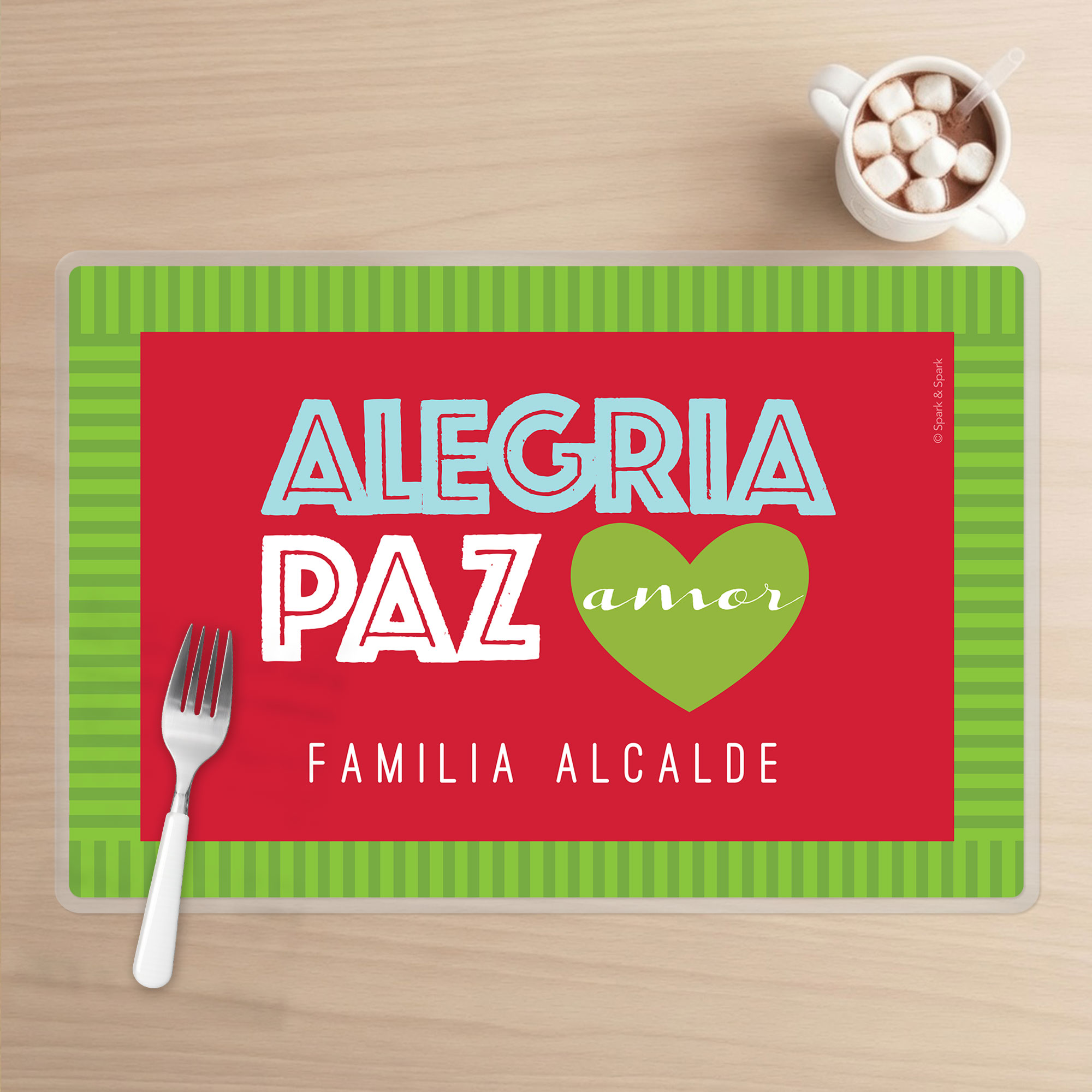 Alegria, Paz y Amor Holiday Placemat