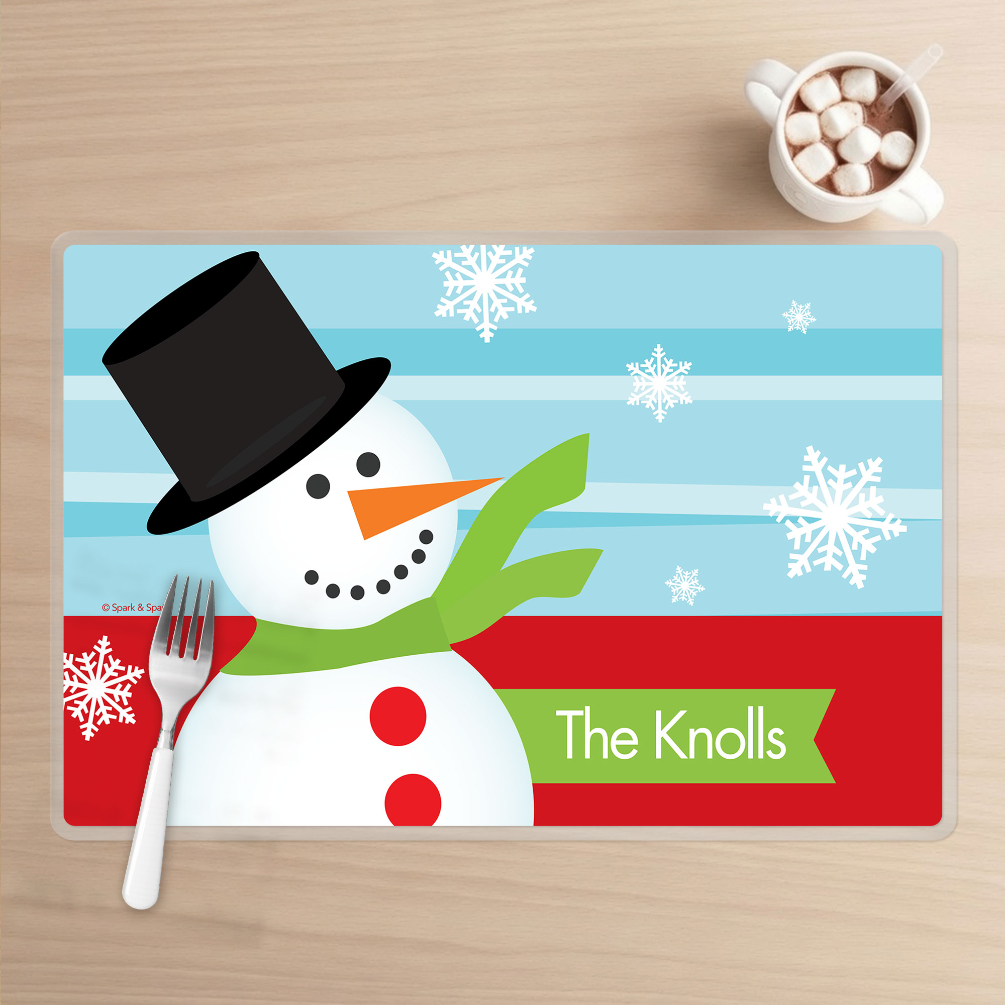 Mr. Snowman Holiday Placemat