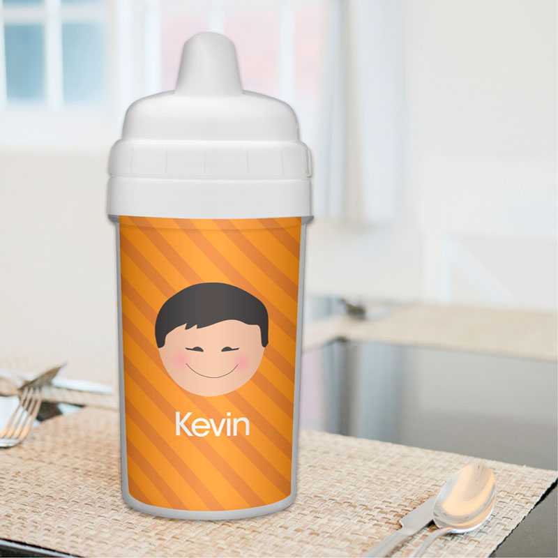 Just Like Me Boy Orange Sippy Cup