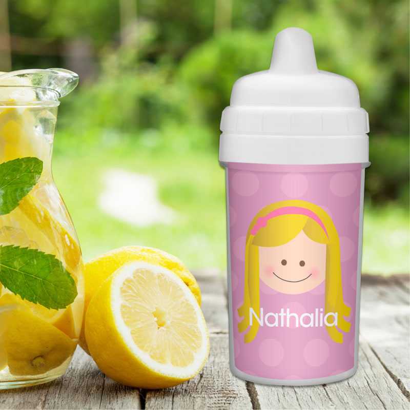 Just Like Me Girl Lavender Kids Sippy Cup