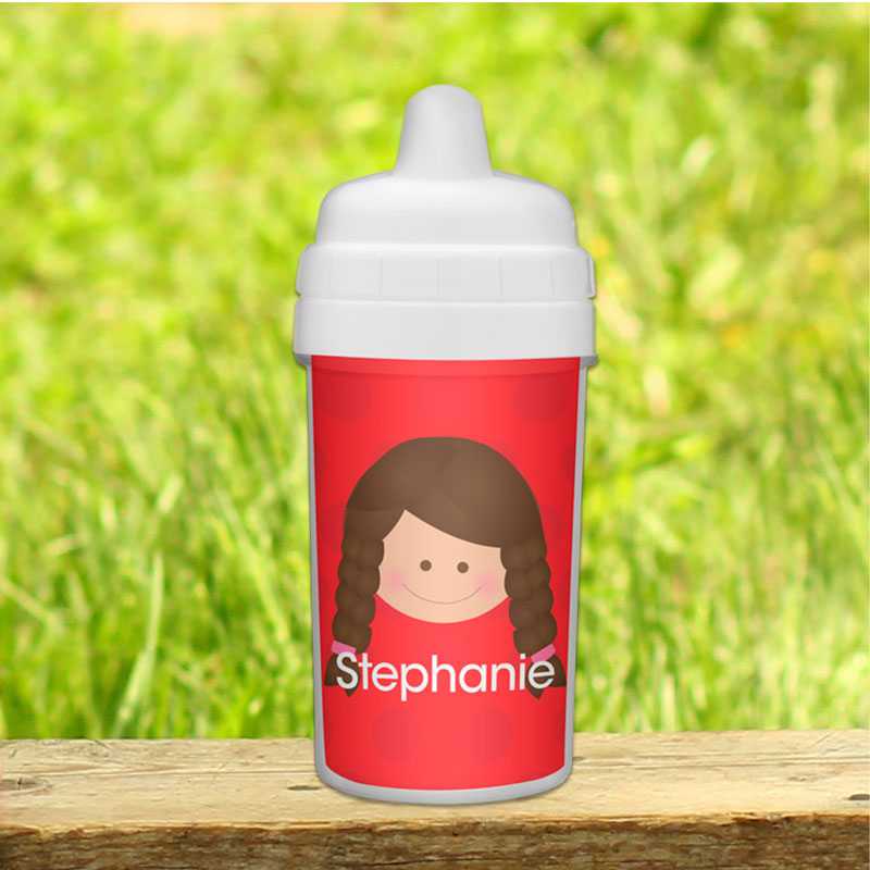 Just Like Me Girl Red Kids Sippy Cup