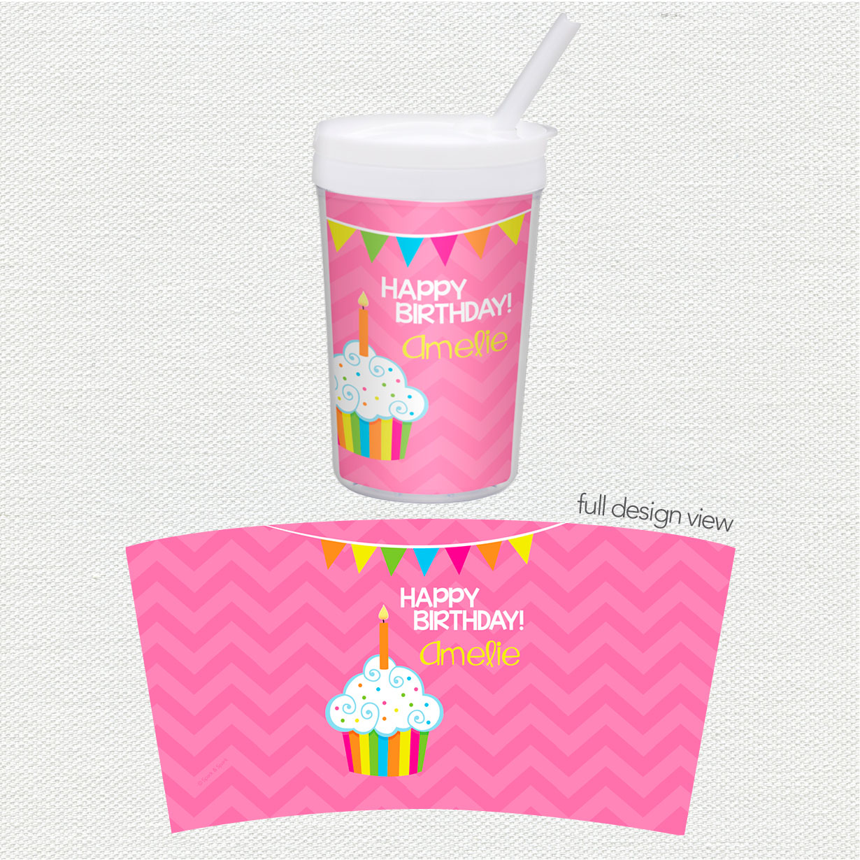 Happy Bday Girl Toddler Cup