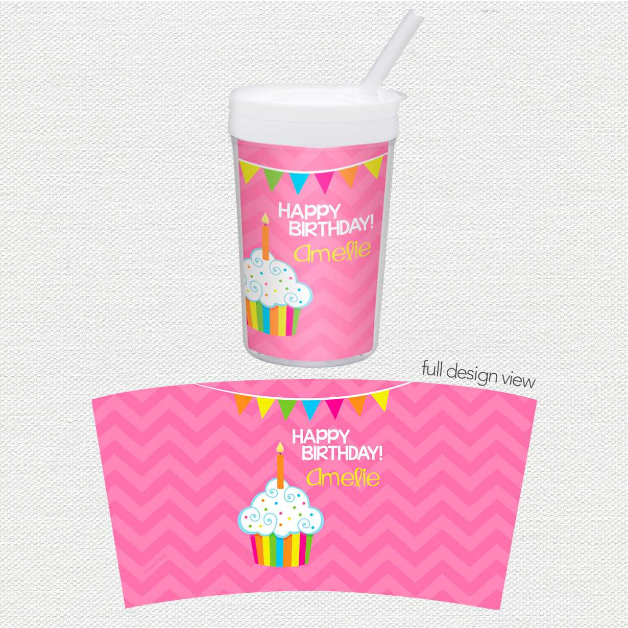 Happy Bday Girl Toddler Cup
