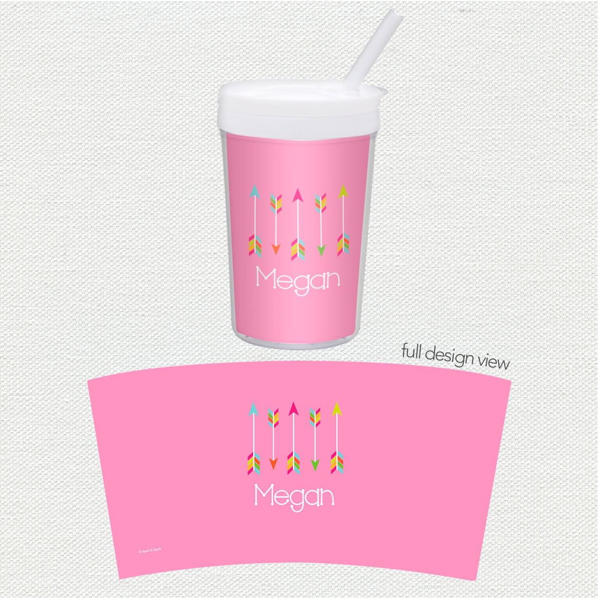 Colorful Arrows Toddler Cup
