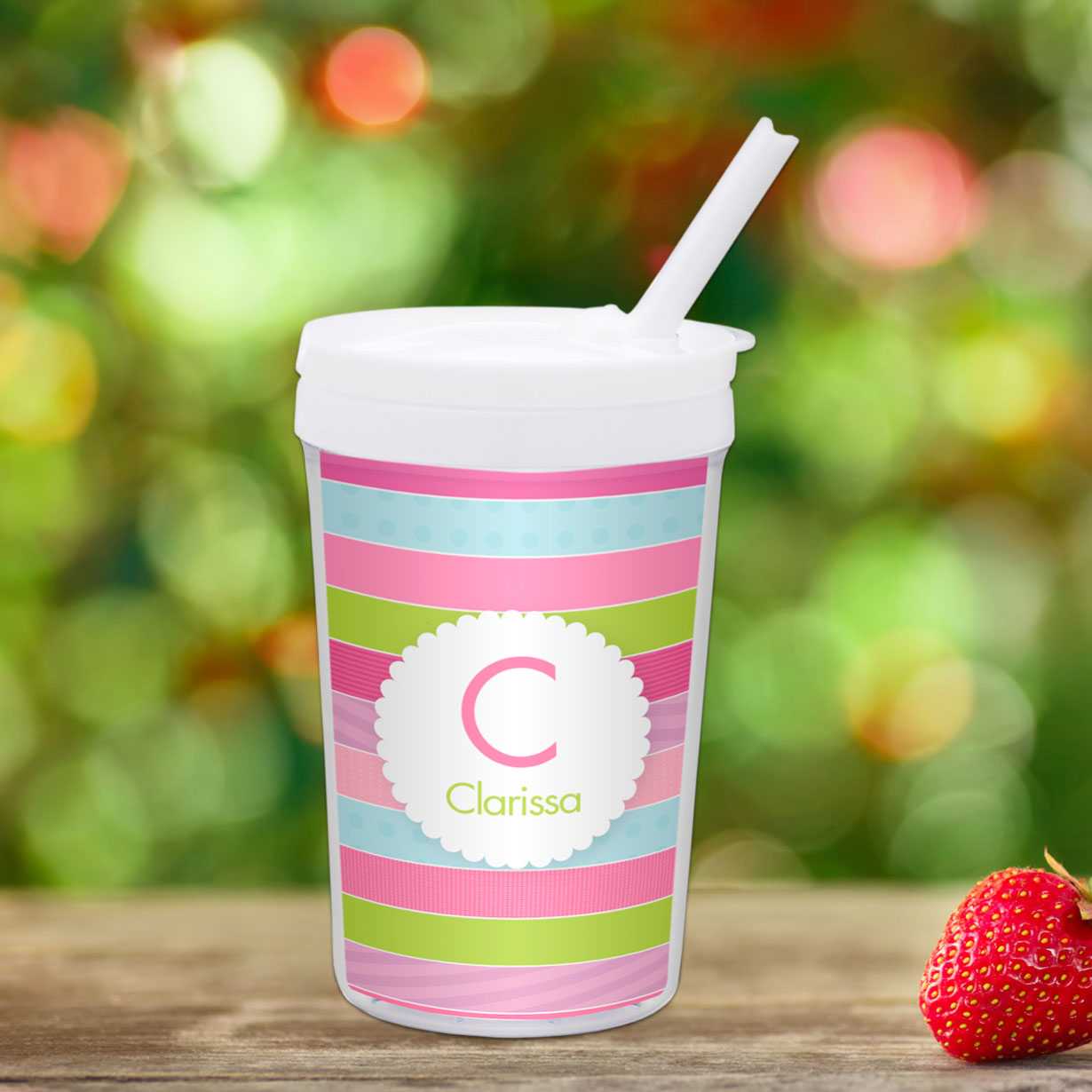 Pastel Stripes Toddler Cup