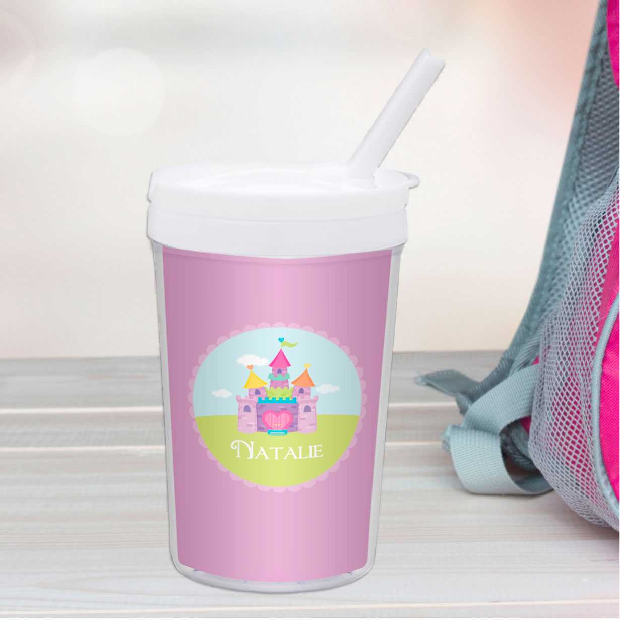 Pretty Heart Castle Toddler Cup