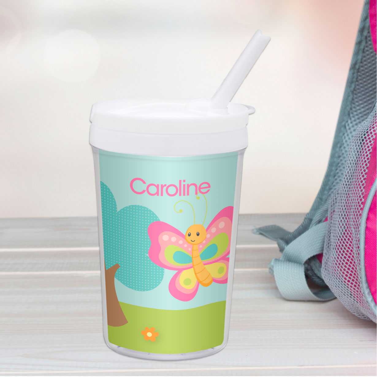 Cute and Sweet Butterfly Toddler Cup