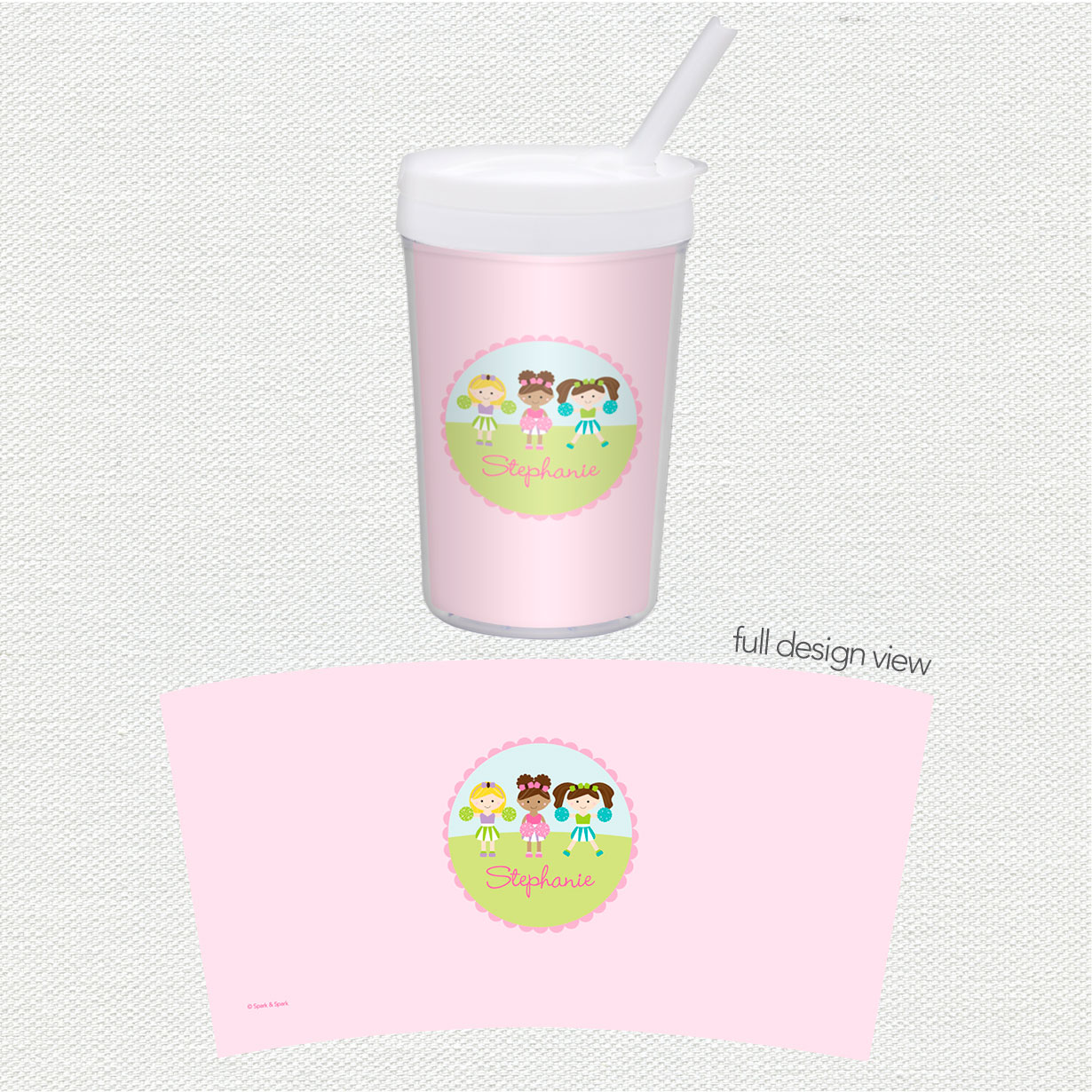 Three Cheerleaders Toddler Cup