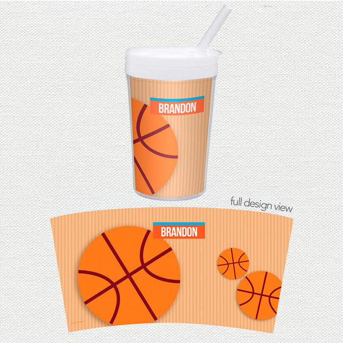 Basketball Fan Boy Toddler Cup