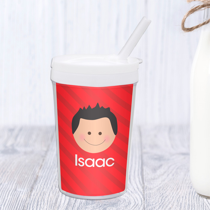Just Like Me Boy Red Toddler Cup