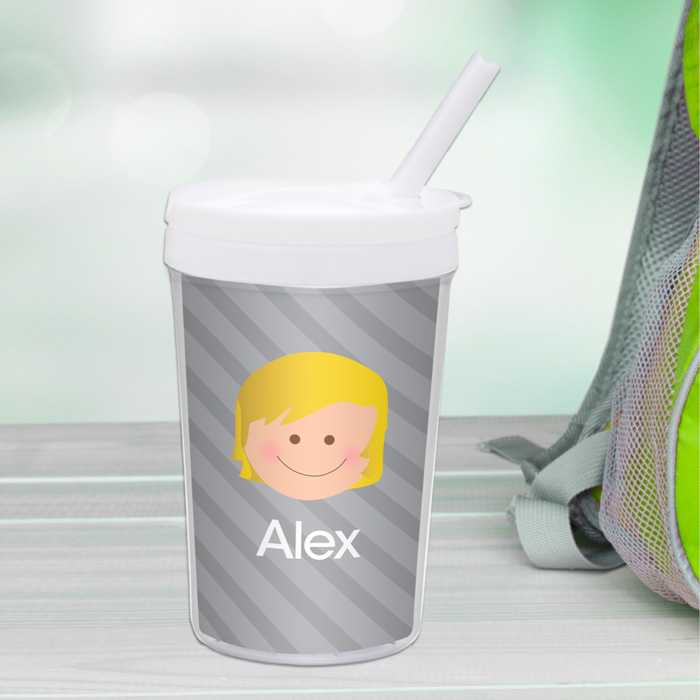 Just Like Me Boy Grey Toddler Cup