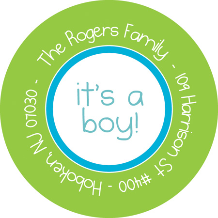 Kid Address Labels My Baby Face