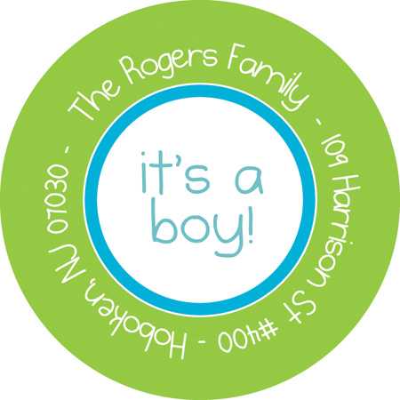 Kid Address Labels My Baby Face