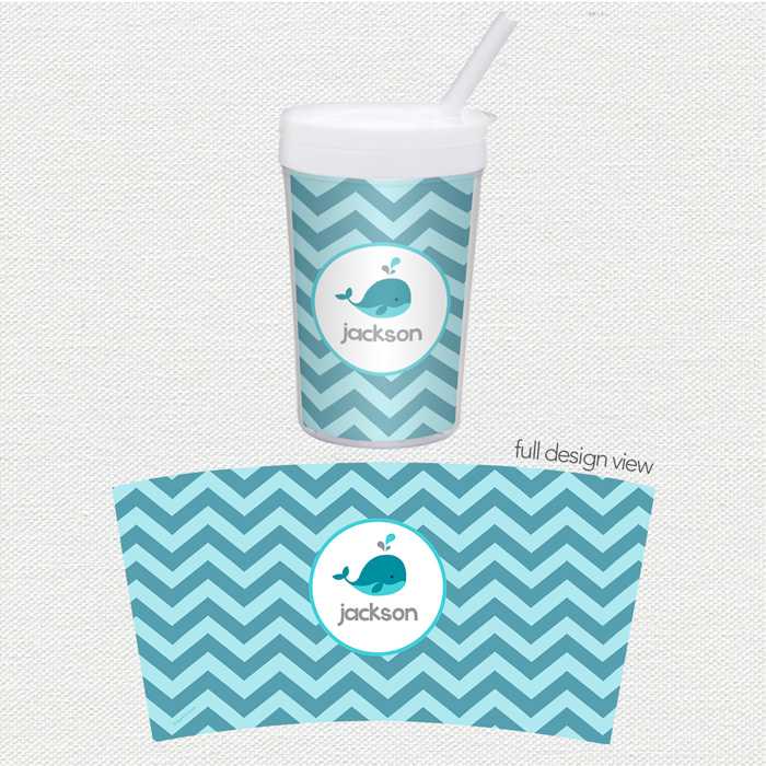 Sweet Little Blue Whale Toddler Cup