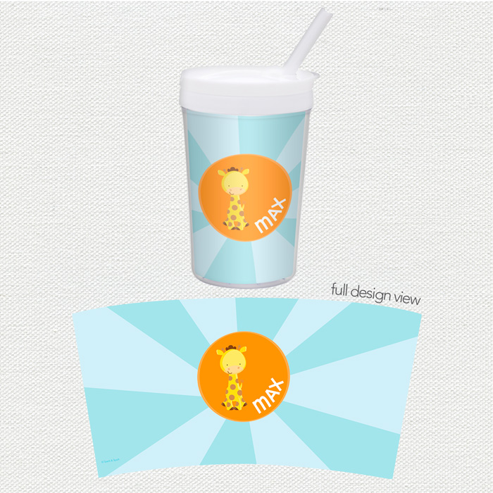 Cute Baby Giraffe Toddler Cup