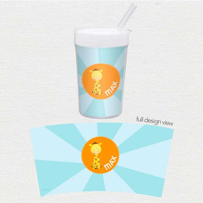 Cute Baby Giraffe Toddler Cup